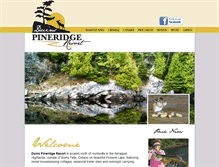 Tablet Screenshot of duinspineridgeresort.com